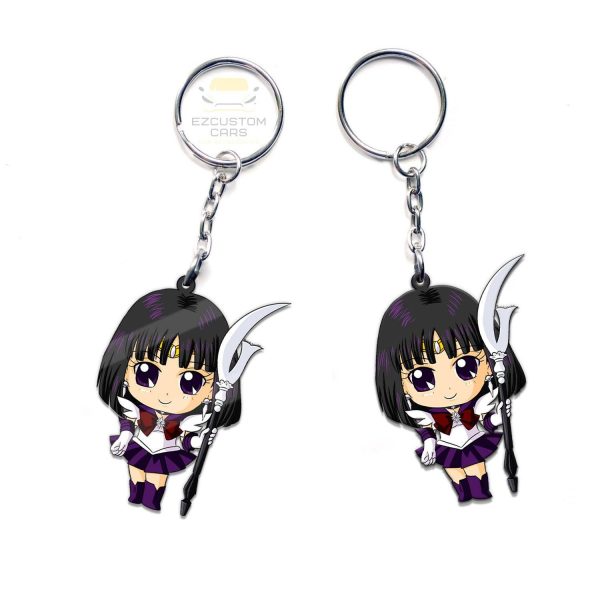 sailor saturn car accessories custom sailor moon anime keychains guqmm