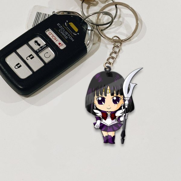 Sailor Saturn Car Accessories Custom Sailor Moon Anime Keychains