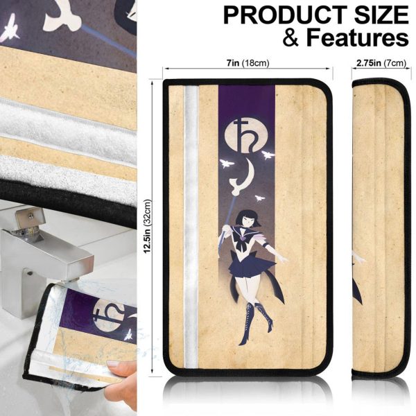 sailor saturn seat belt covers custom sailor moon car accessories kmxlg