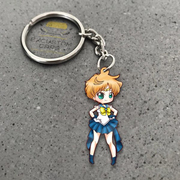 Sailor Uranus Car Accessories Custom Sailor Moon Anime Keychains