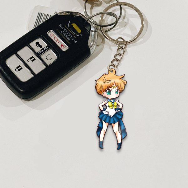 Sailor Uranus Car Accessories Custom Sailor Moon Anime Keychains
