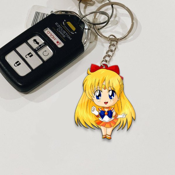 Sailor Venus Keychains Custom Sailor Moon Anime Car Accessories