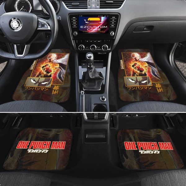 saitama car floor mats custom one punch man cslbx