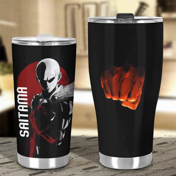 saitama car tumbler cup custom anime one punch man car accessories 916uv