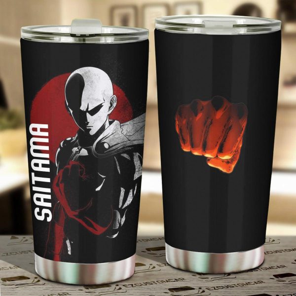 One Punch Man Saitama Car Tumbler Cup Anime Car Accessories