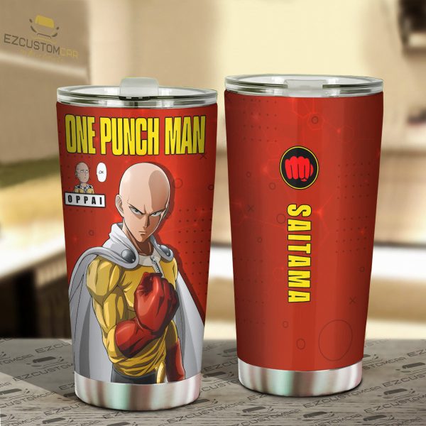 Saitama Travel Mug – Gift Idea for One Punch Man fans