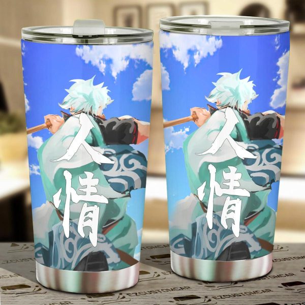 Gintoki Sakata Car Tumbler Cup Custom Gintama Anime Car Accessories