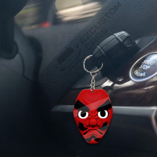 sakonji mask keychains demon slayer anime custom car accessories kxbby