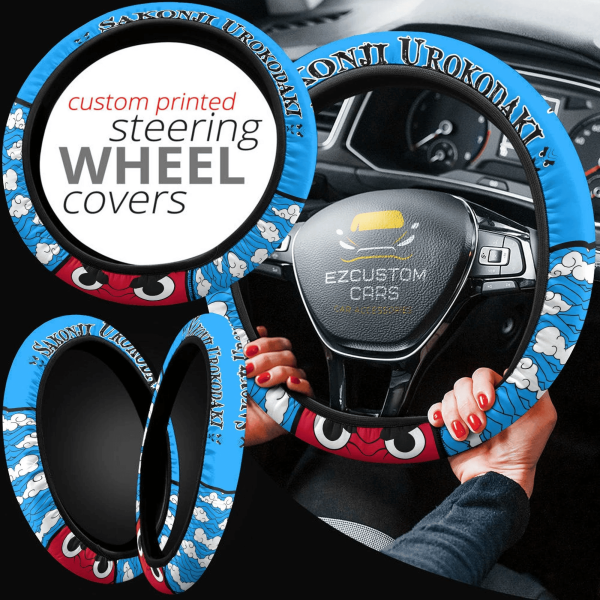 sakonji urokodaki anime steering wheel cover custom anime demon slayer car accessories 5fk70