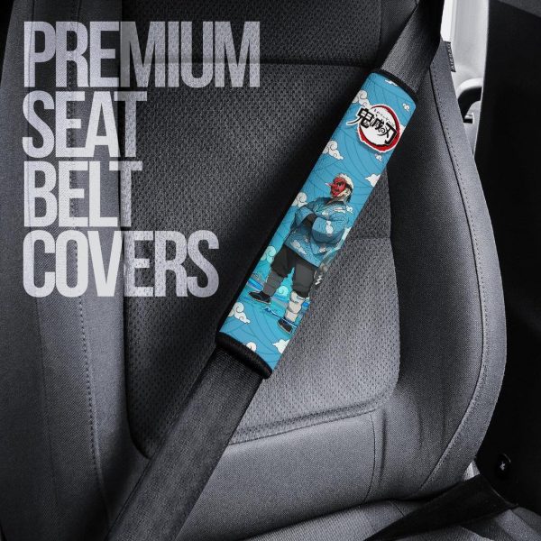 Sakonji Mas K Demon Slayer Seat Belt Covers Custom Anime Car Accessories