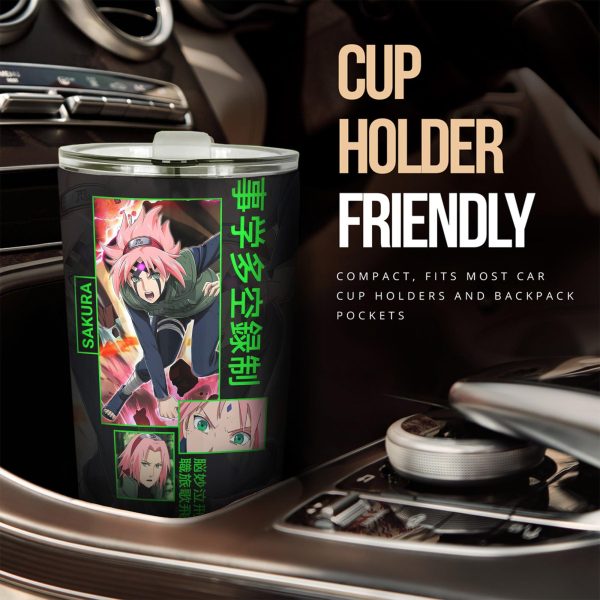 sakura car tumbler cup custom naruto 55qmd