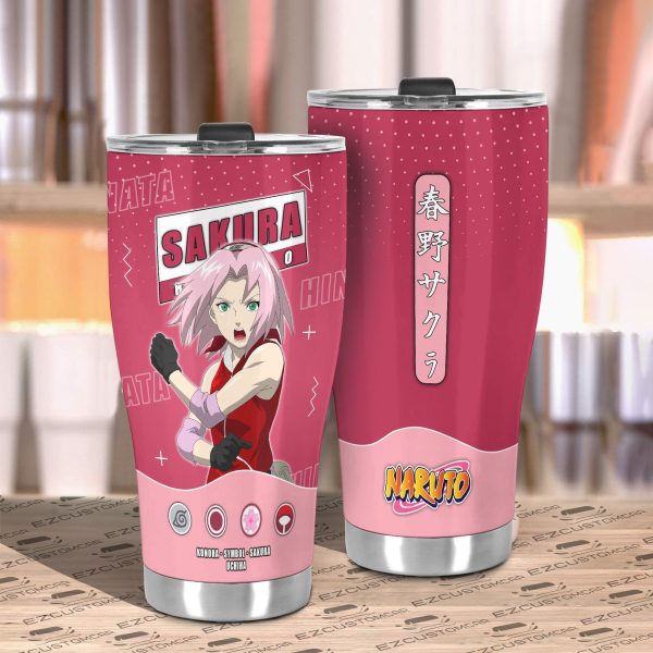 sakura haruno tumbler personalized naruto custom travel tumblers 328qd
