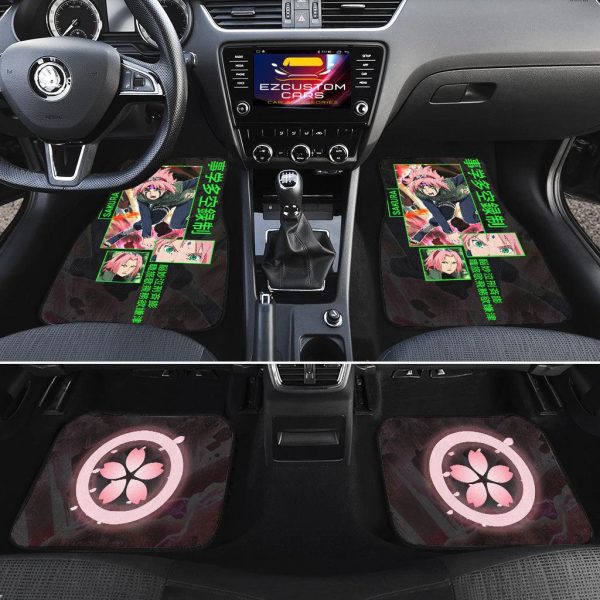 sakura naruto car floor mats 5hfkj