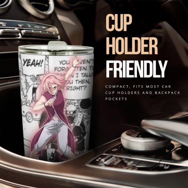 sakura stainless steel tumbler naruto p6g7b