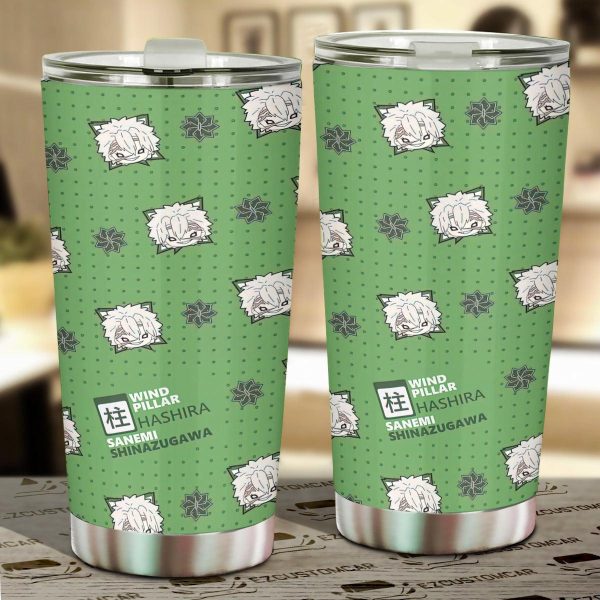 Demon Slayer Mug Anime Tumbler Sanemi Shinazugawa Car Accessories