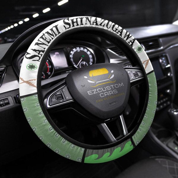 Sanemi Shinazugawa Demon Slayers Anime Steering Wheel Cover Anime Car Accessories