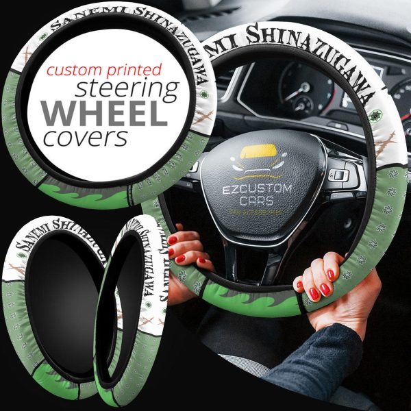 sanemi shinazugawa demon slayer anime steering wheel cover custom anime car accessories esocf