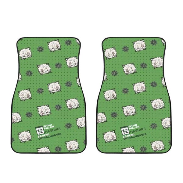 Sanemi Shinazugawa Demon Slayer Car Floor Mats 1 sanemi shinazugawa demon slayer car floor mats esgp4