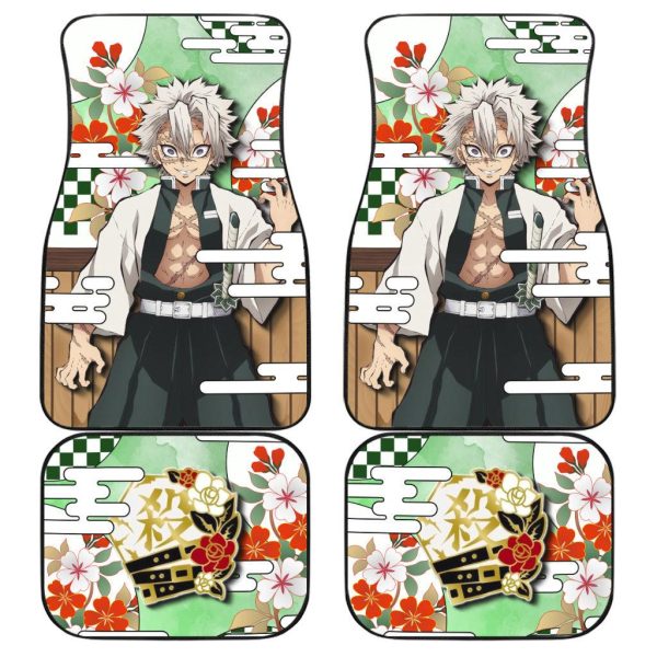 Demon Slayer Car Floor Mats Sanemi Shinazugawa x Symbol