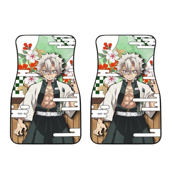 sanemi shinazugawa demon slayer car floor mats qwydz