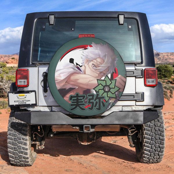 Sanemi Shinazugawa Spare Tire Cover Demon Slayer Anime Custom Car Accessories