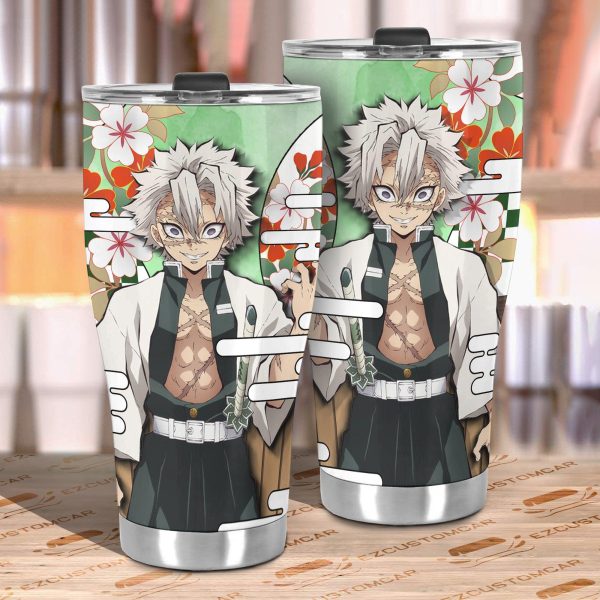sanemi shinazugawa tumbler cup custom demon slayers anime car accessories n9wrq