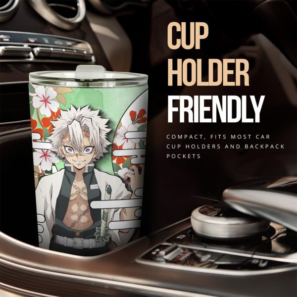 Sanemi Shinazugawa Tumbler Cup Custom Demon Slayers Anime Car Accessories