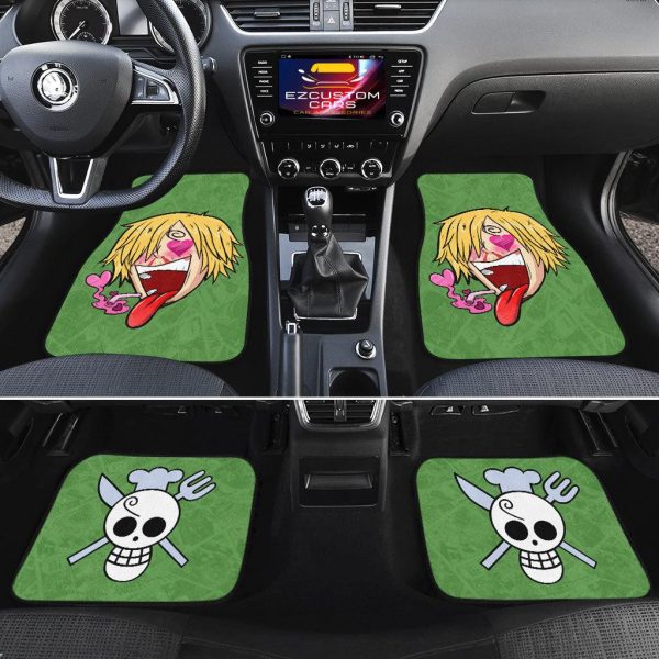 sanji car floor mats custom heart eyes one piece anime car accessories ljsjn