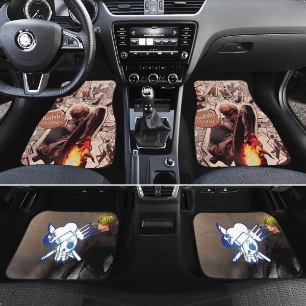 sanji car floor mats one piece anime car accessories lnigr
