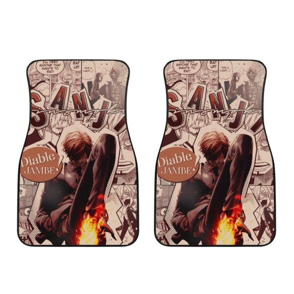 sanji car floor mats one piece anime car accessories ojmpr
