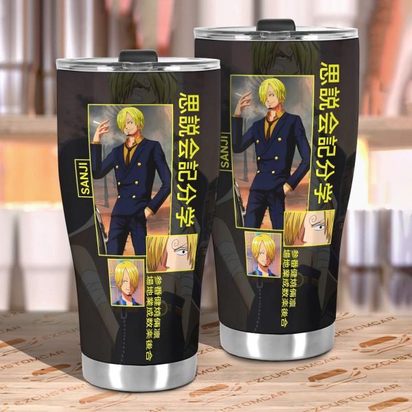 sanji car tumbler cup custom one piece anime car accessories bmaqb