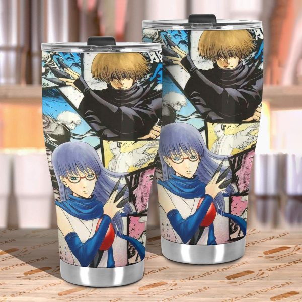 sarutobi ayame x hattori zenzou car tumbler cup custom gintama anime car accessories t4rag