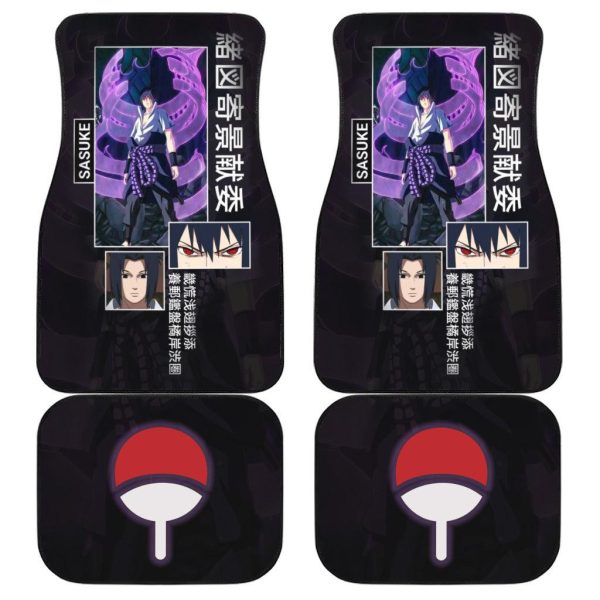 Sasuke Sharingan Car Floor Mats Anime Naruto Car Accessories