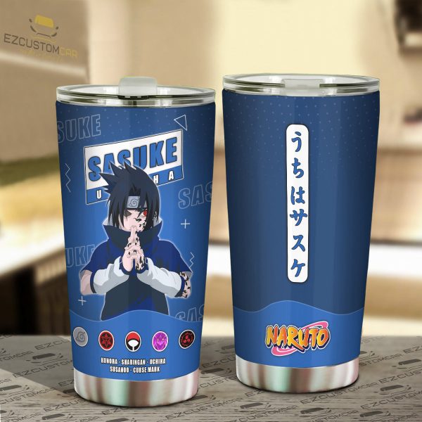 Sasuke Uchiha Tumbler – Personalized Naruto custom Travel Tumblers