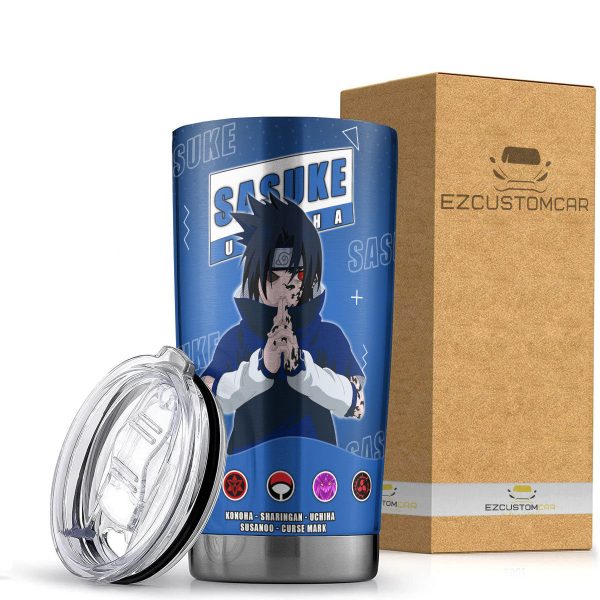 Sasuke Uchiha Tumbler – Personalized Naruto custom Travel Tumblers