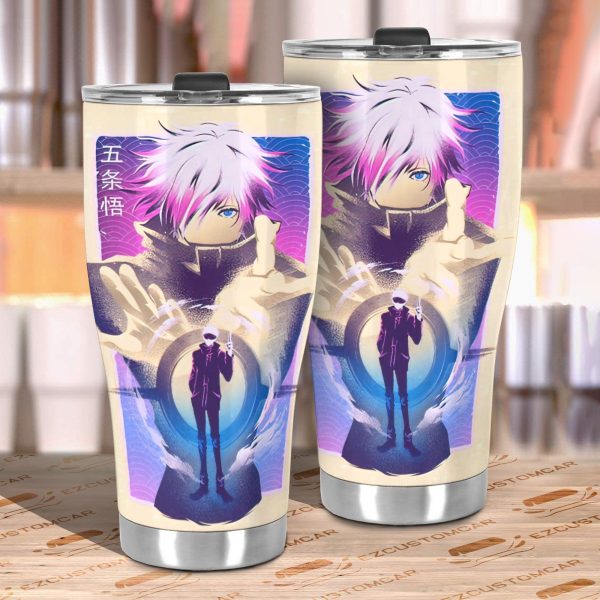 satoru car tumblers cup custom jujutsu kaisen anime car accessories 9u8gz