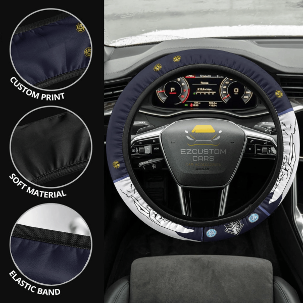 satoru gojo anime steering wheel cover custom jujutsu kaisen anime car accessories cr4z4