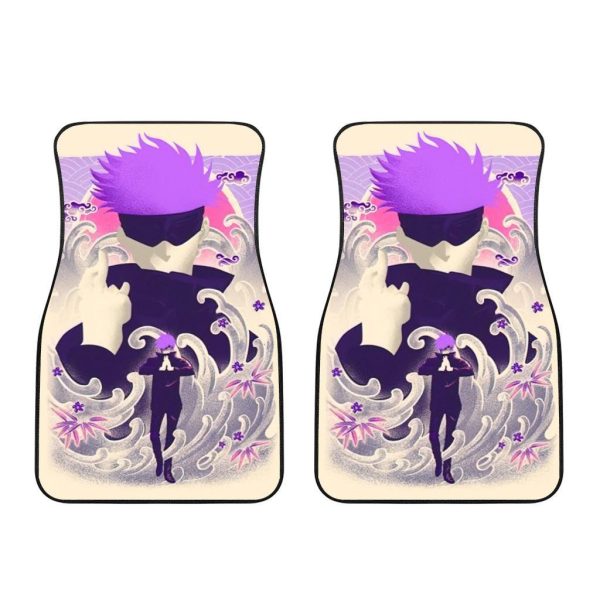 satoru gojo car floor mats custom jujutsu kaisen xo1ry