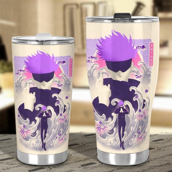 satoru gojo car tumblers cup custom jujutsu kaisen car accessories nazsu