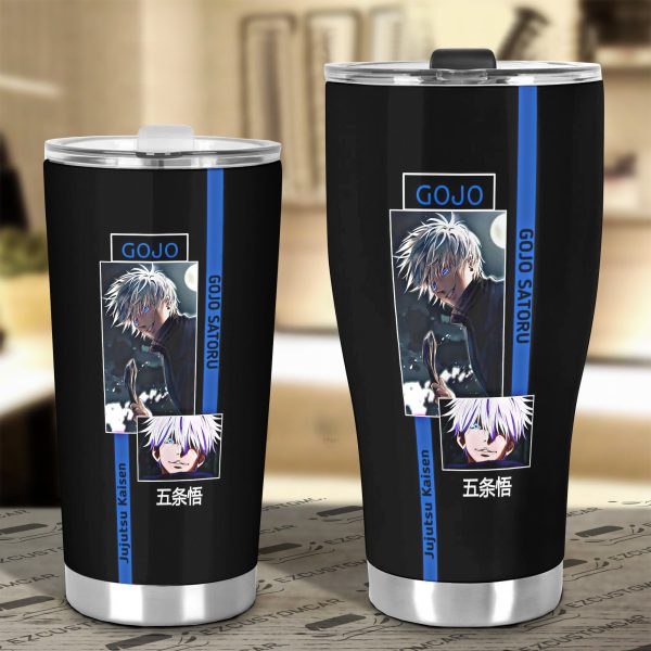 satoru gojo custom jujutsu kaisen anime car tumblers cup car accessories ksjf4