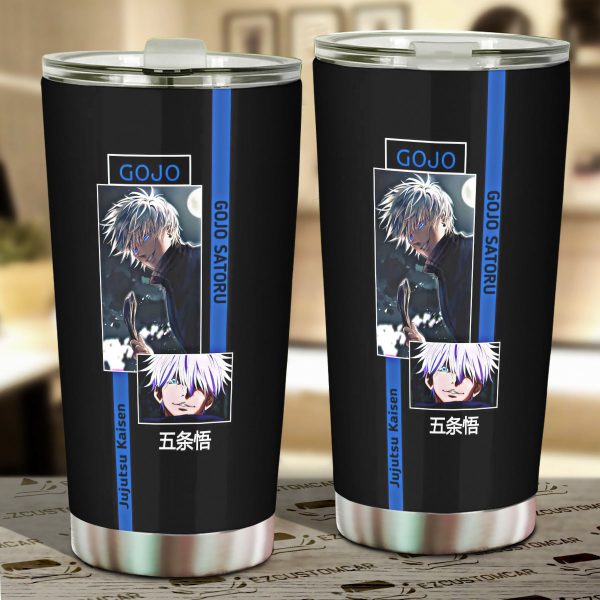 Satoru Gojo Car Tumblers Cup Custom Jujutsu Kaisen Car Accessories