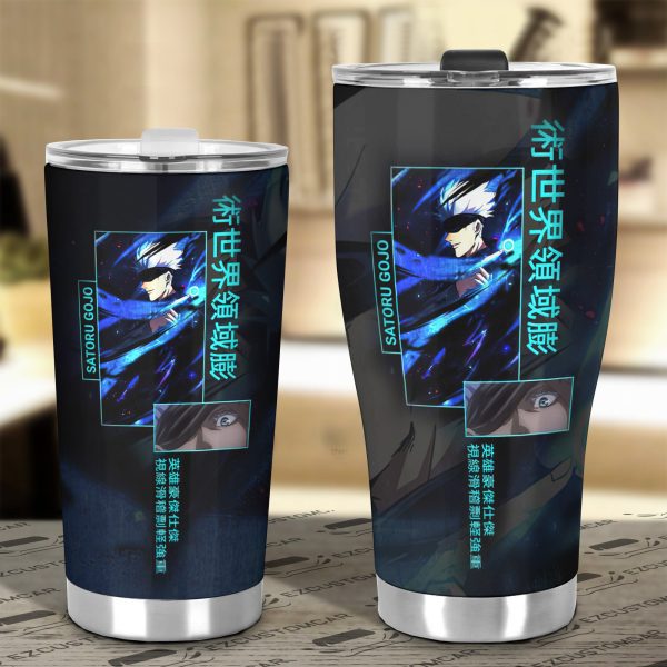 satoru gojo custom jujutsu kaisen anime car tumblers cup car accessories w5bwq