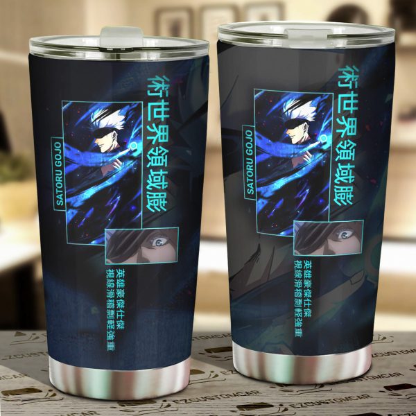Satoru Gojo Car Tumblers Cup Custom Jujutsu Kaisen Car Accessories