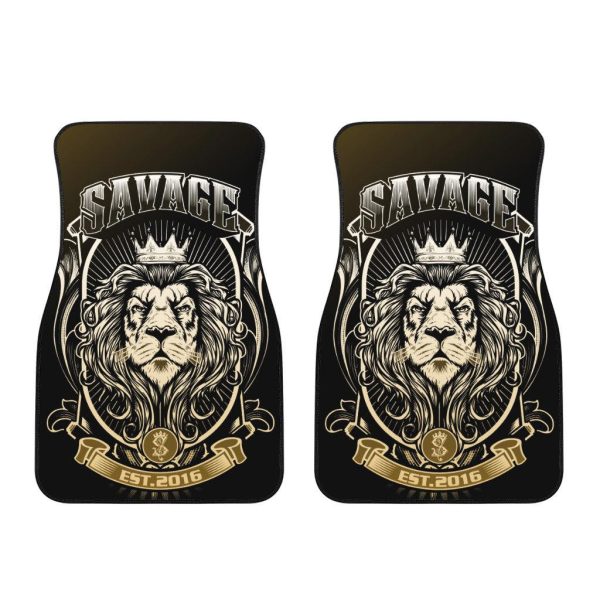 savage lion car floor mats custom lion car accessories 5drzo