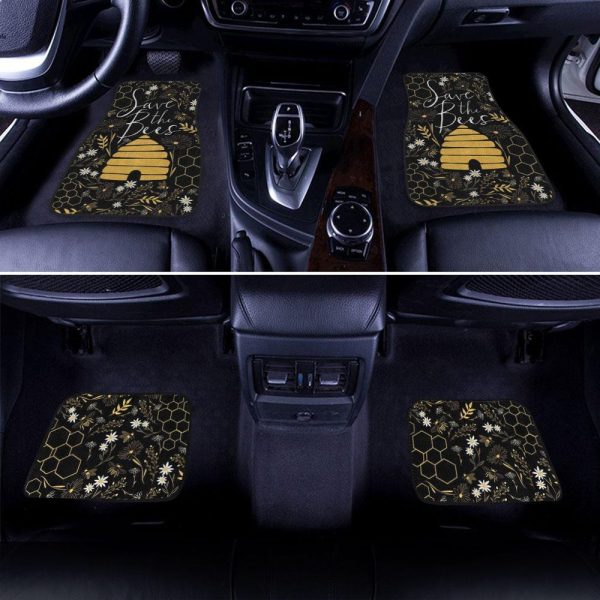 save the bees car floor mats ndi3m