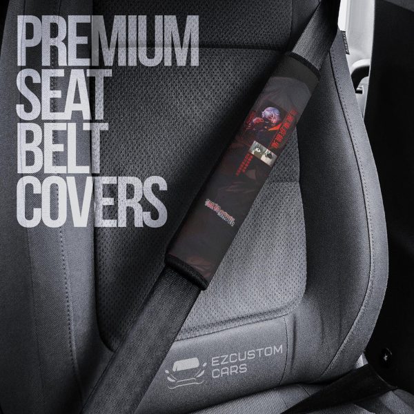 seat belt covers kaneki ken custom tokyo ghoul anime car accessories 6qnoz