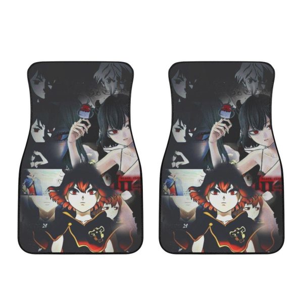 secre swallowtail black clover car floor mats odcps