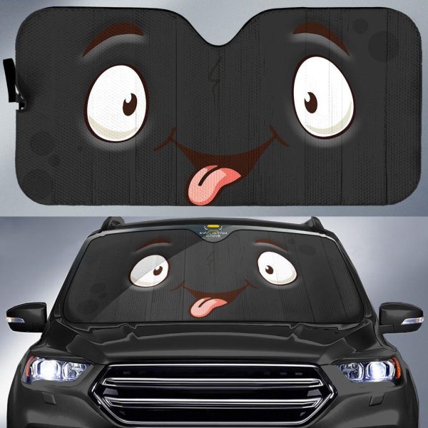 see girls cartoon eyes car sun shade custom car accessories nysmz