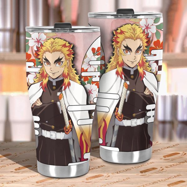 senjuro rengoku tumbler cup custom demon slayers anime car accessories 33ufh