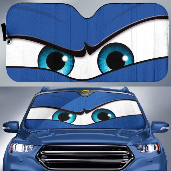 seriously angry cartoon eyes custom car windshield sunshades eaxcf